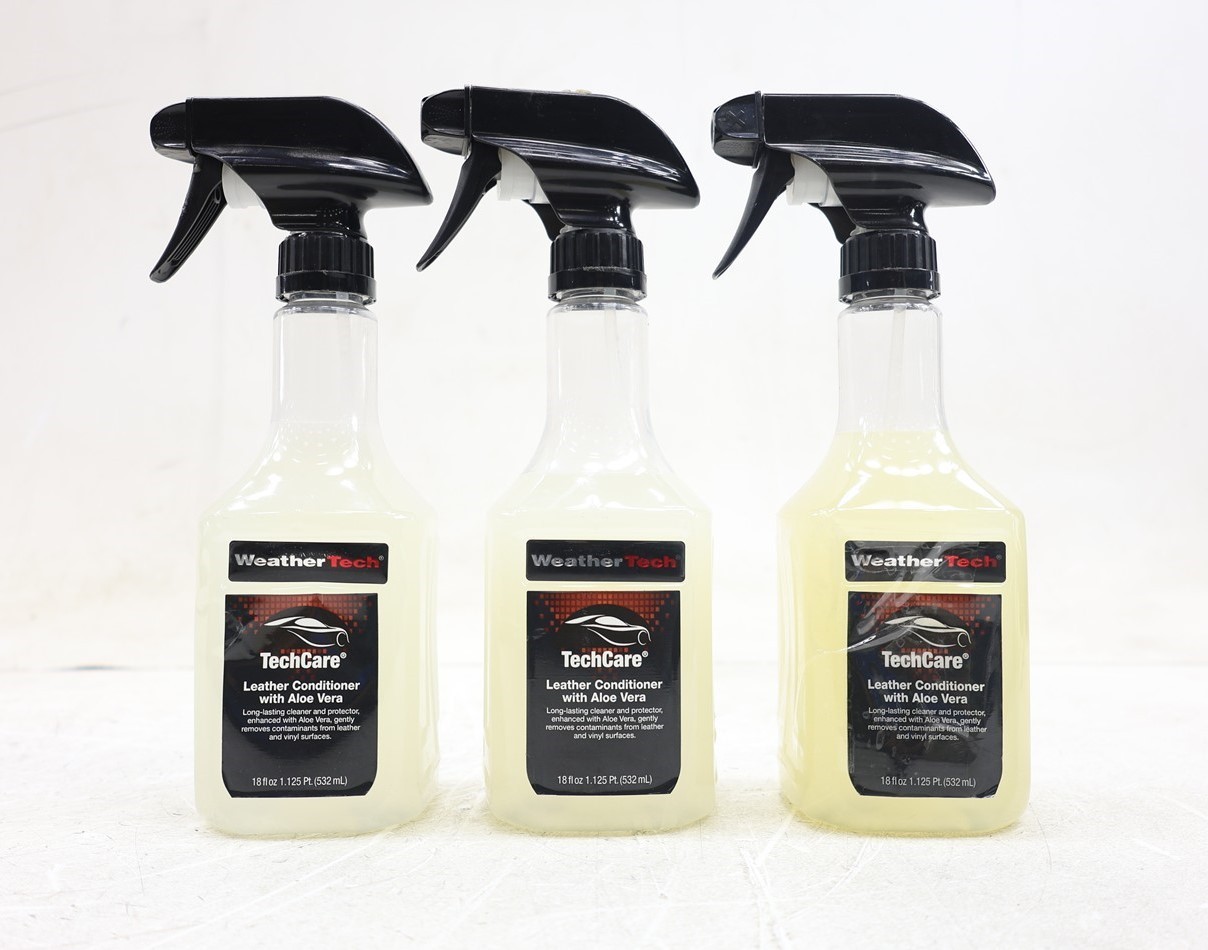 NEW WeatherTech Leather Conditioner with Aloe Vera 18oz. Bottle Set of 3 8LTC51K