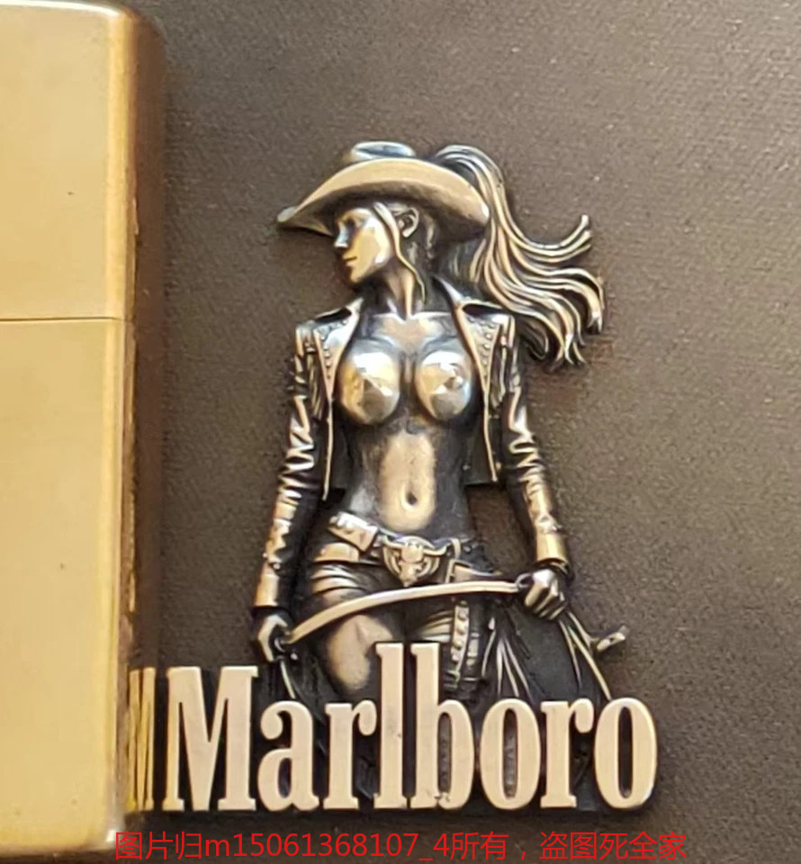 1 piece Brass Stylish and sexy cowgirl DIY sticker suitable