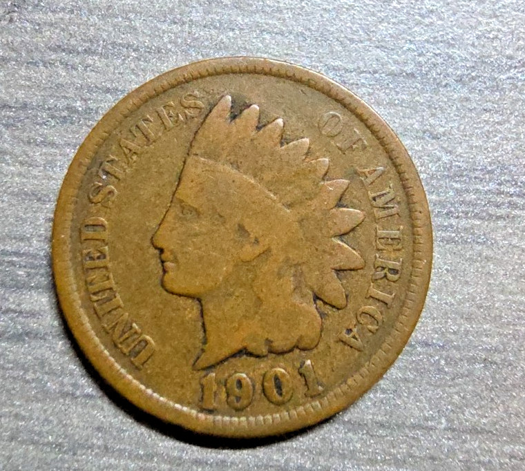 1901 INDIAN HEAD CENT   not "Full Liberty"