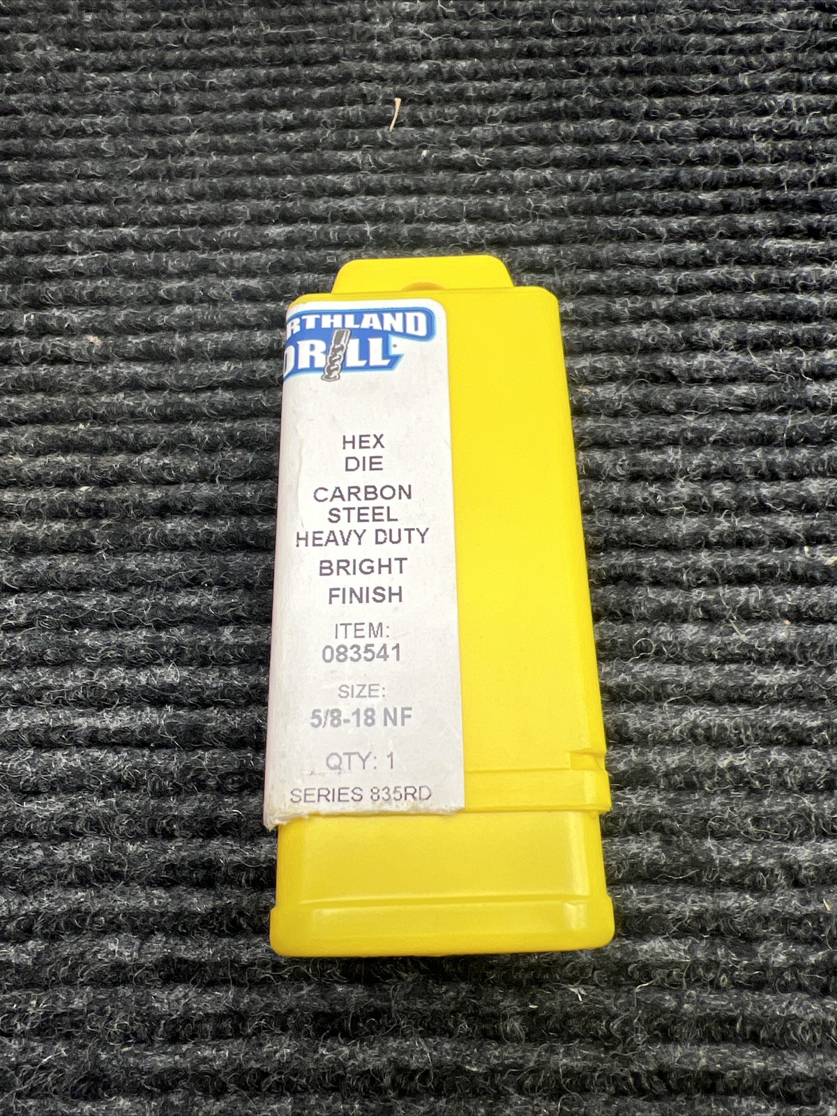 New Northland Carbon Steel Heavy Duty Hex Die, Size 5/8-18 NF, 083541
