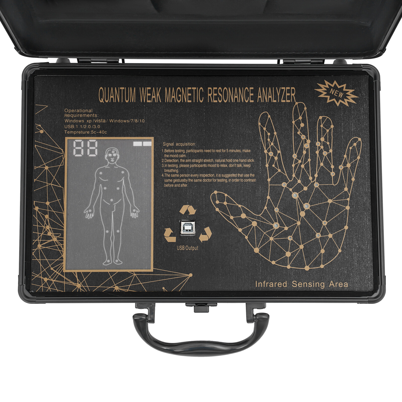 Quantum Magnetic Resonance Body Analyzer Quantum Resonance Magnetic Scanner NEW