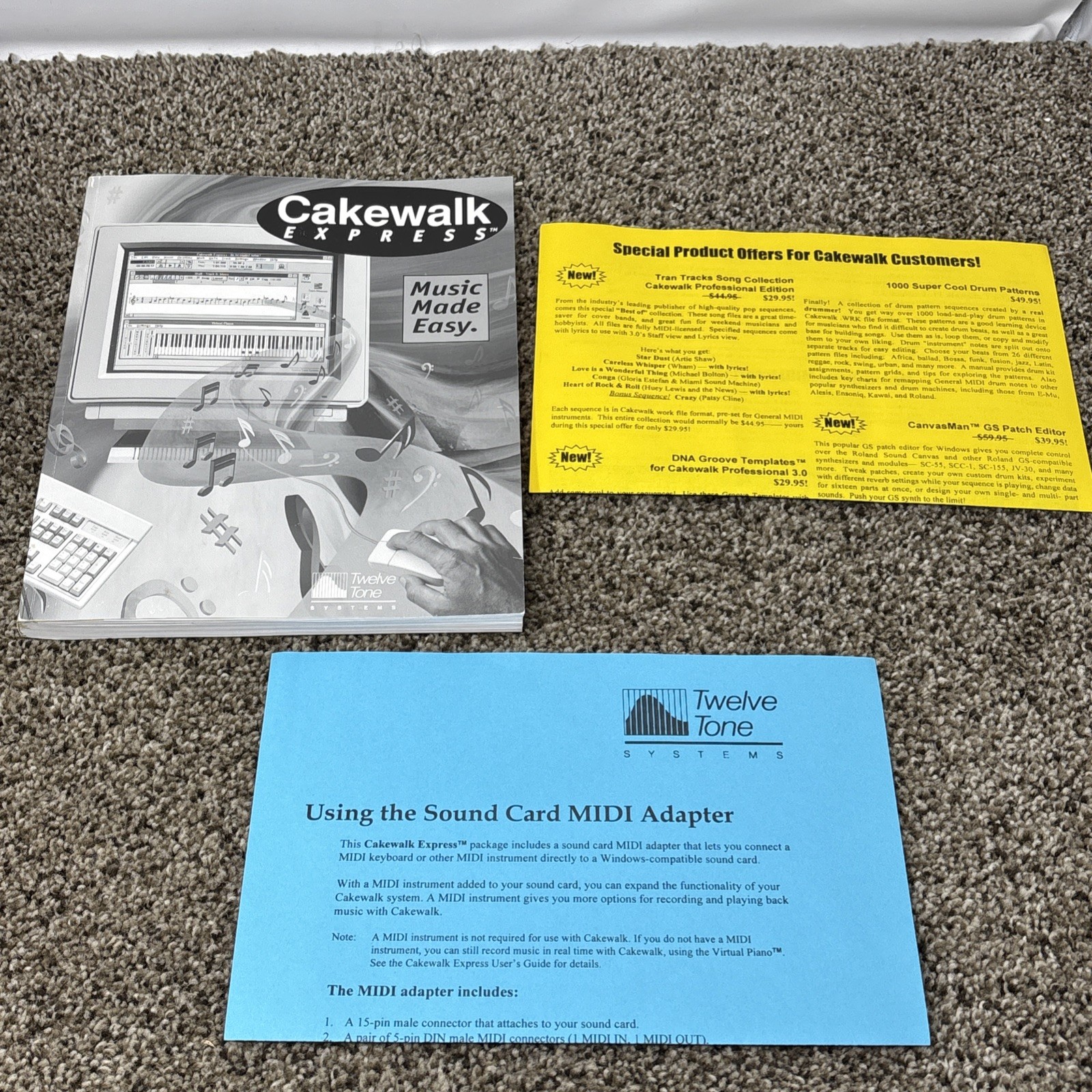 Cakewalk Express 3.01 Software IBM PC DEMONSTRATION LOANER COPY READ
