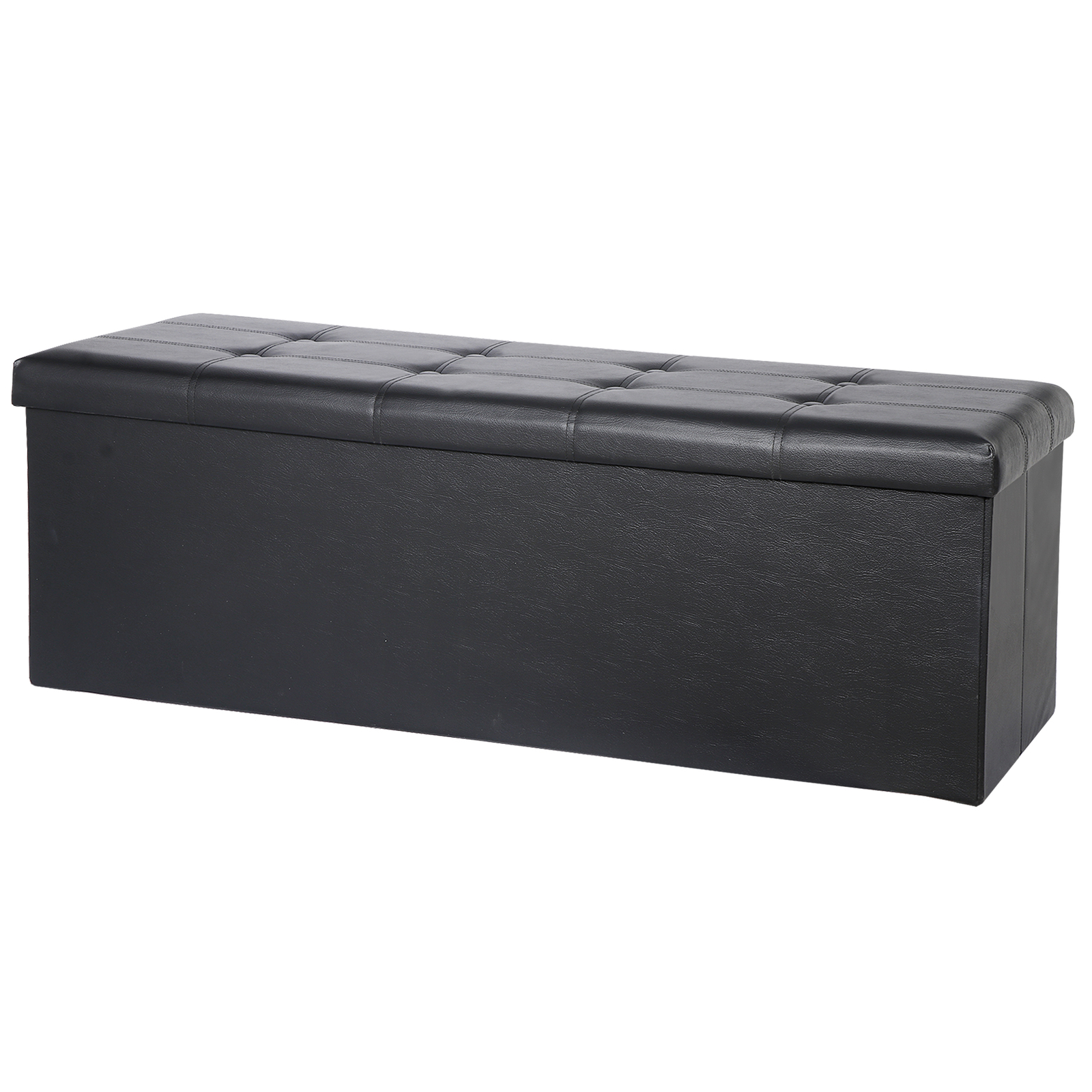 43" Folding Storage Ottonman Bench FootStool for Home Organizer Toy Storage