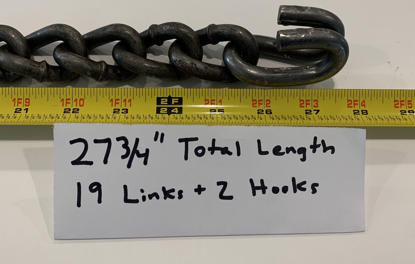 27.75" 19 Links +2 Hooks TRACTOR GRADER LOADER Snow Tire Cross Chains