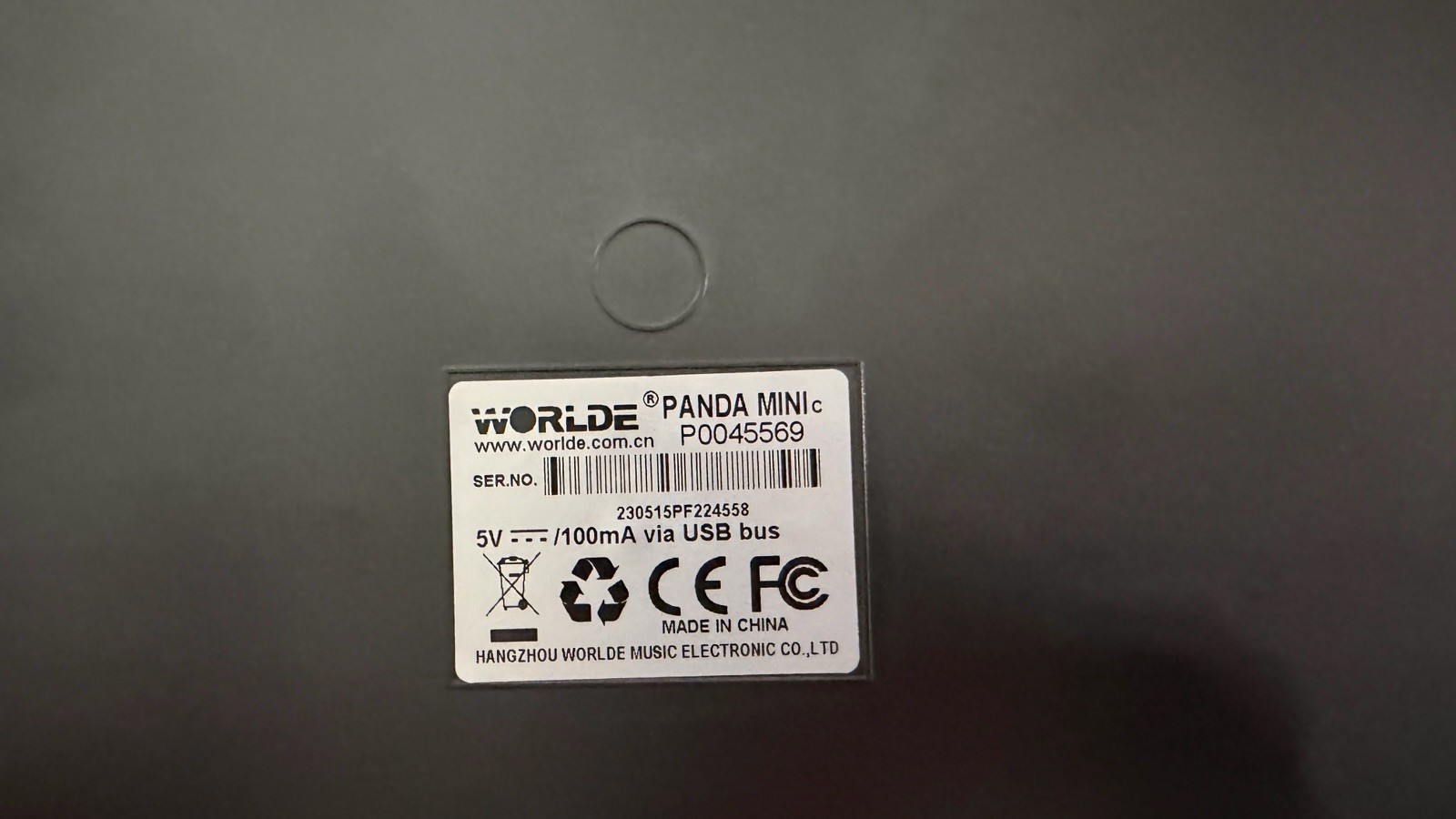 WORLDE Panda MINI 25-Key USB MIDI Keyboard and Drum Pad Controller
