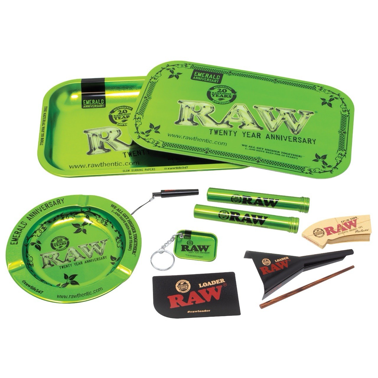 RAW 20th Anniversary Emerald Gift Set – Limited Edition Collector’s Gift Kit Set