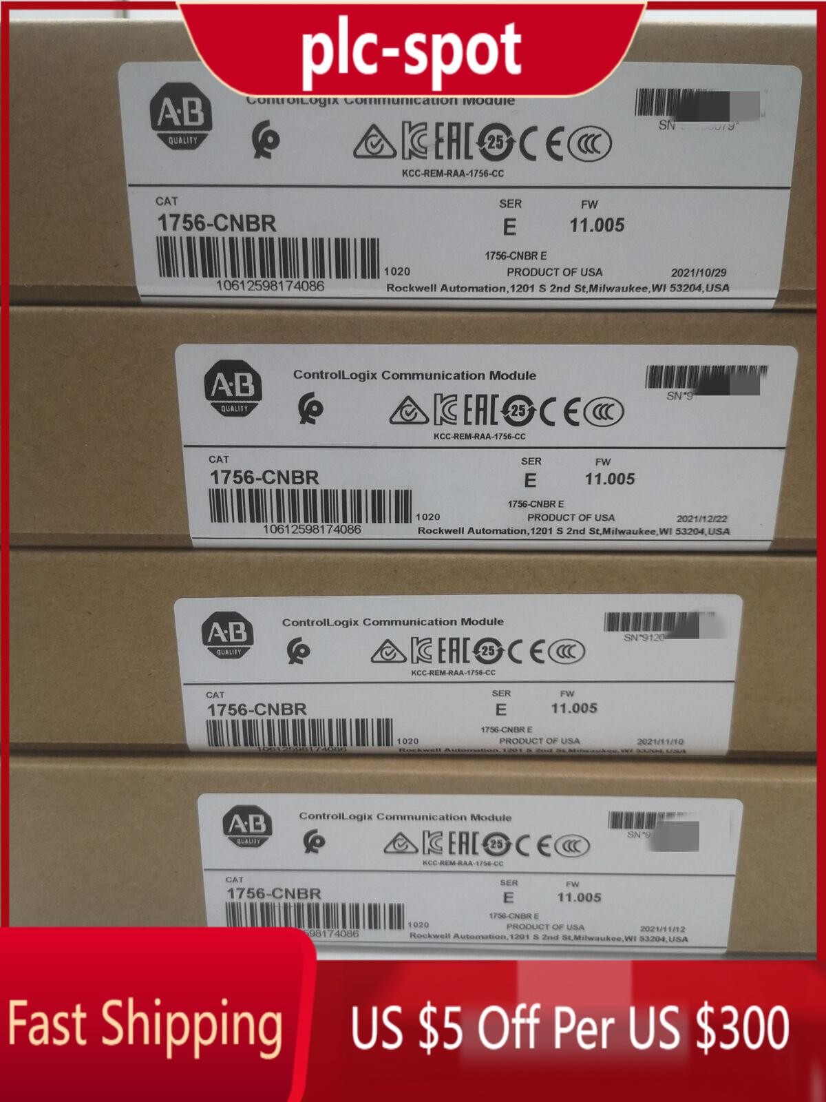 NEW AB 1756-CNBR ControlNet Redundant Bridge Module 1756 CNBR free shipping