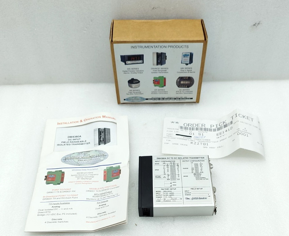 WILKERSON INSTRUMENT DM4380A DC TO DC ISOLATED TRANSMITTER NEW FAST SHIPPING