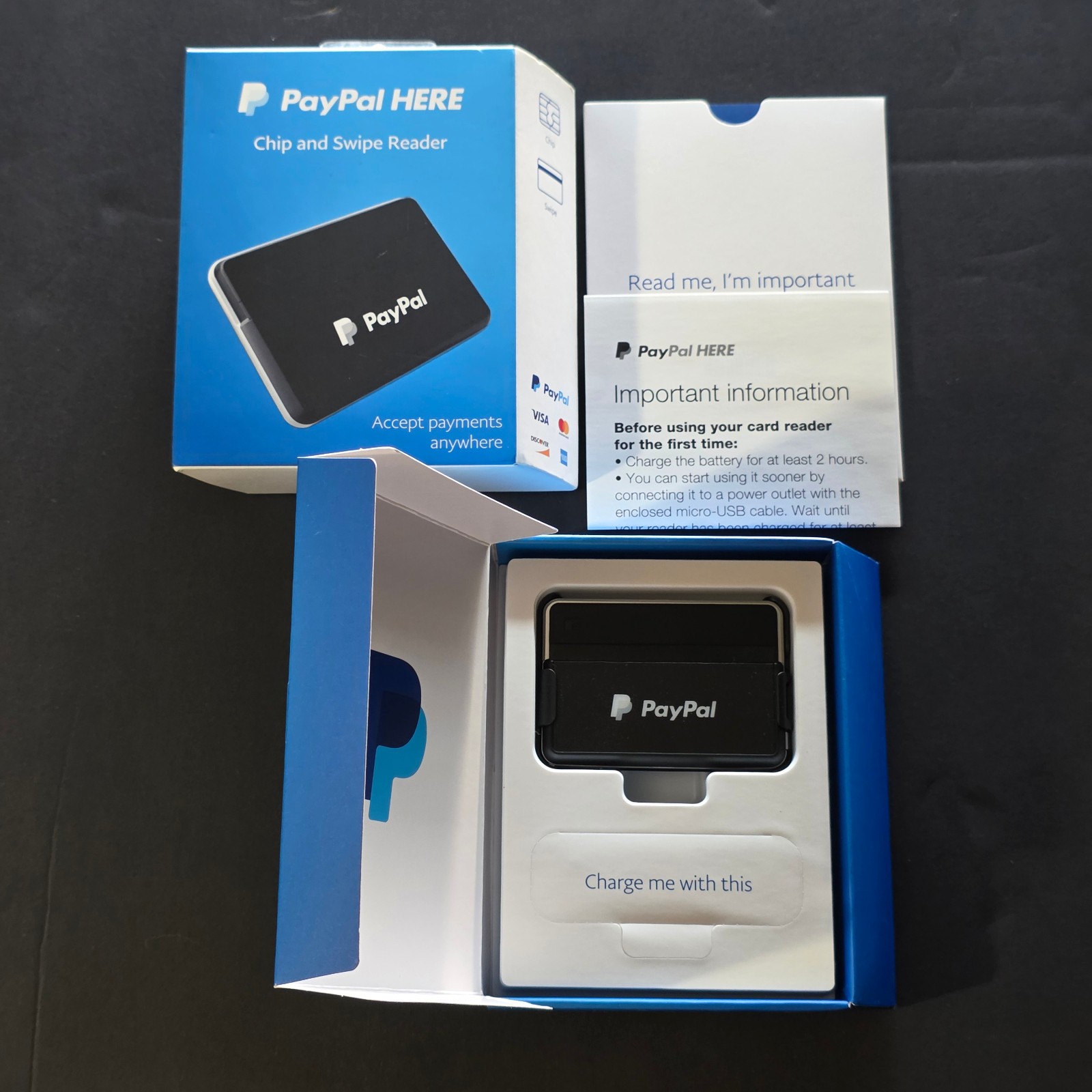 PayPal HERE Chip and Swipe Card Reader - Android - Iphone - Play Store - Apple