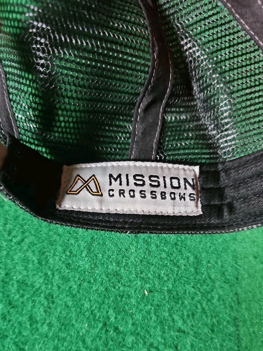 Mission Crossbow Truckers Hat Cap / Adjustable Snapback /Grey/Black /Embroidered