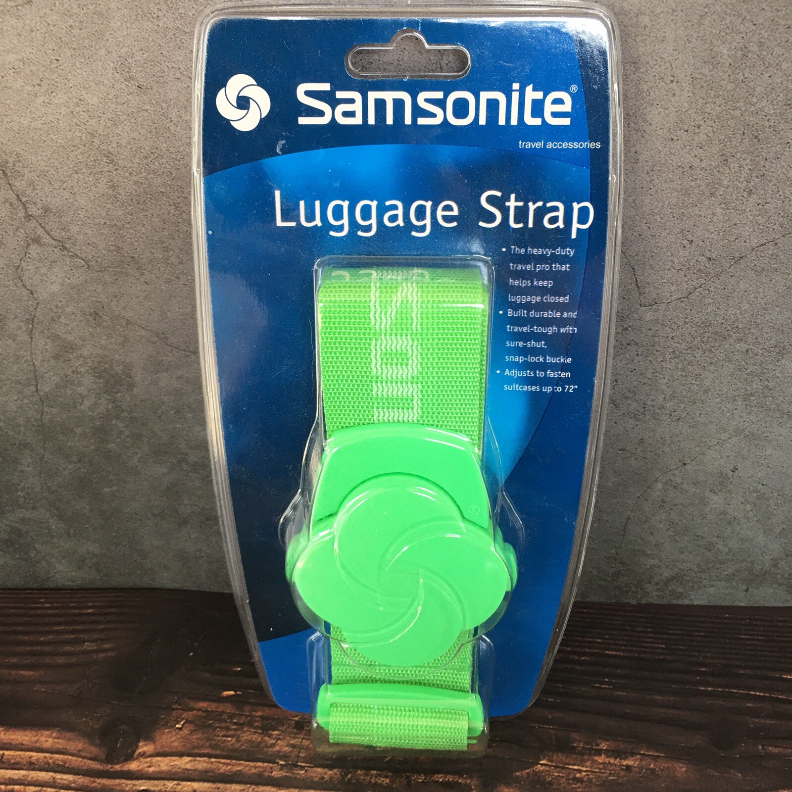 Samsonite Neon Green Luggage Suitcase Baggage Strap
