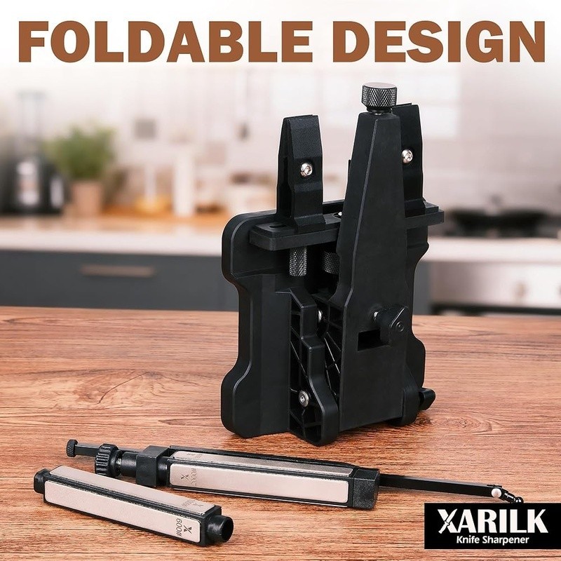 Portable Folding Knife Sharpening System Adjustable Diamond Grit Sharpener New