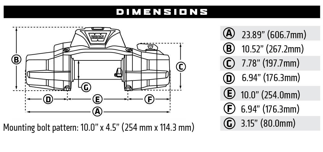 WARN 110140 ZEON XP 14-S WINCH