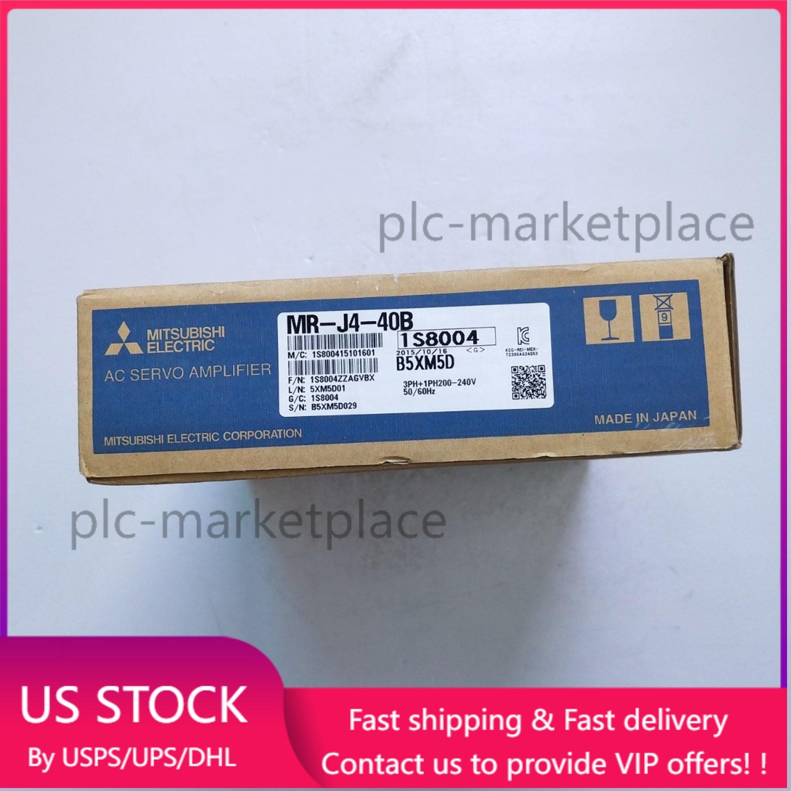 Mitsubishi MR-J4-40B Servo Drive  US Free TAX MRJ440B Amplifier New In Box