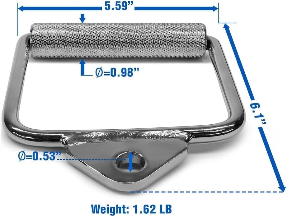 Yes4All Cable Machine Attachment, Double D Handle & Tricep Rope Cable