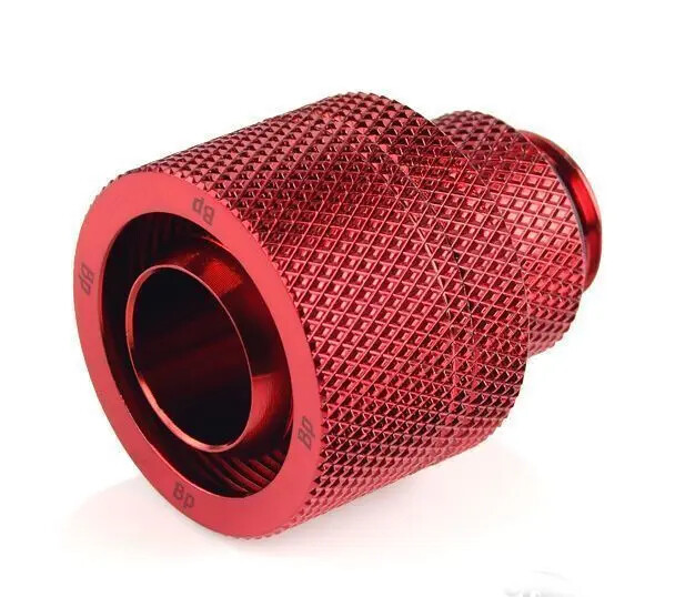 Bitspower G1/4 Deep Blood Red Rotary Compression Fitting for ID 1/2" OD 3/4"
