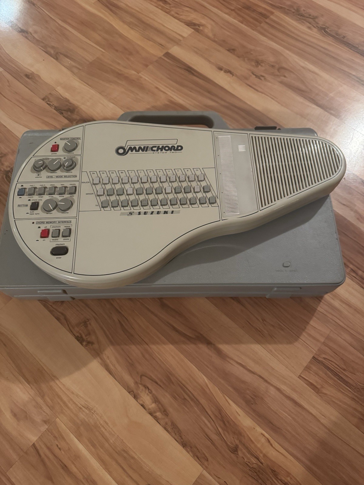 Suzuki Omnichord System Two OM-84 36-Key Synth Keyboard w/ Hard Case Adapter
