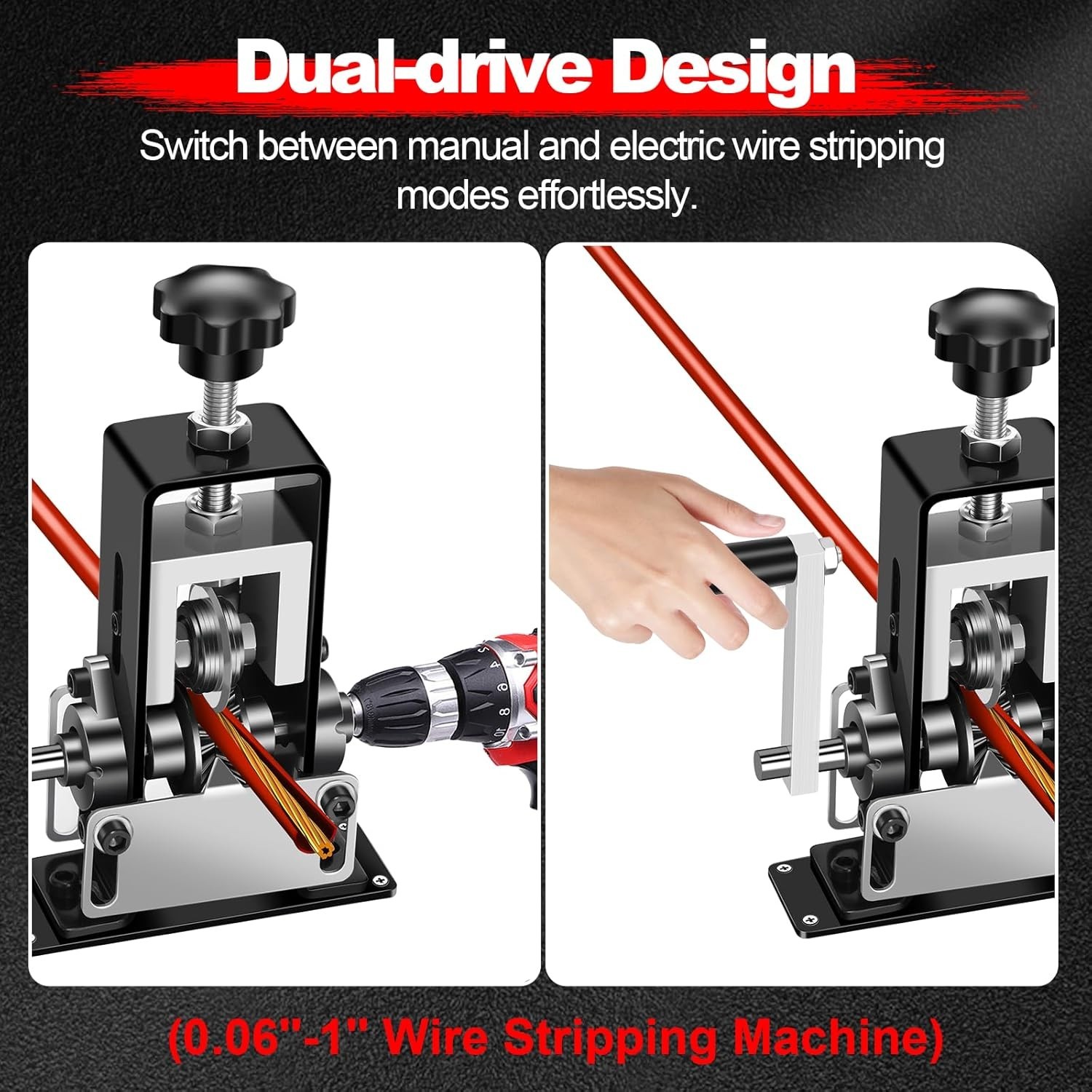 Professional Grade Wire Stripping Tool | 1" Capacity & Quick Blade Change
