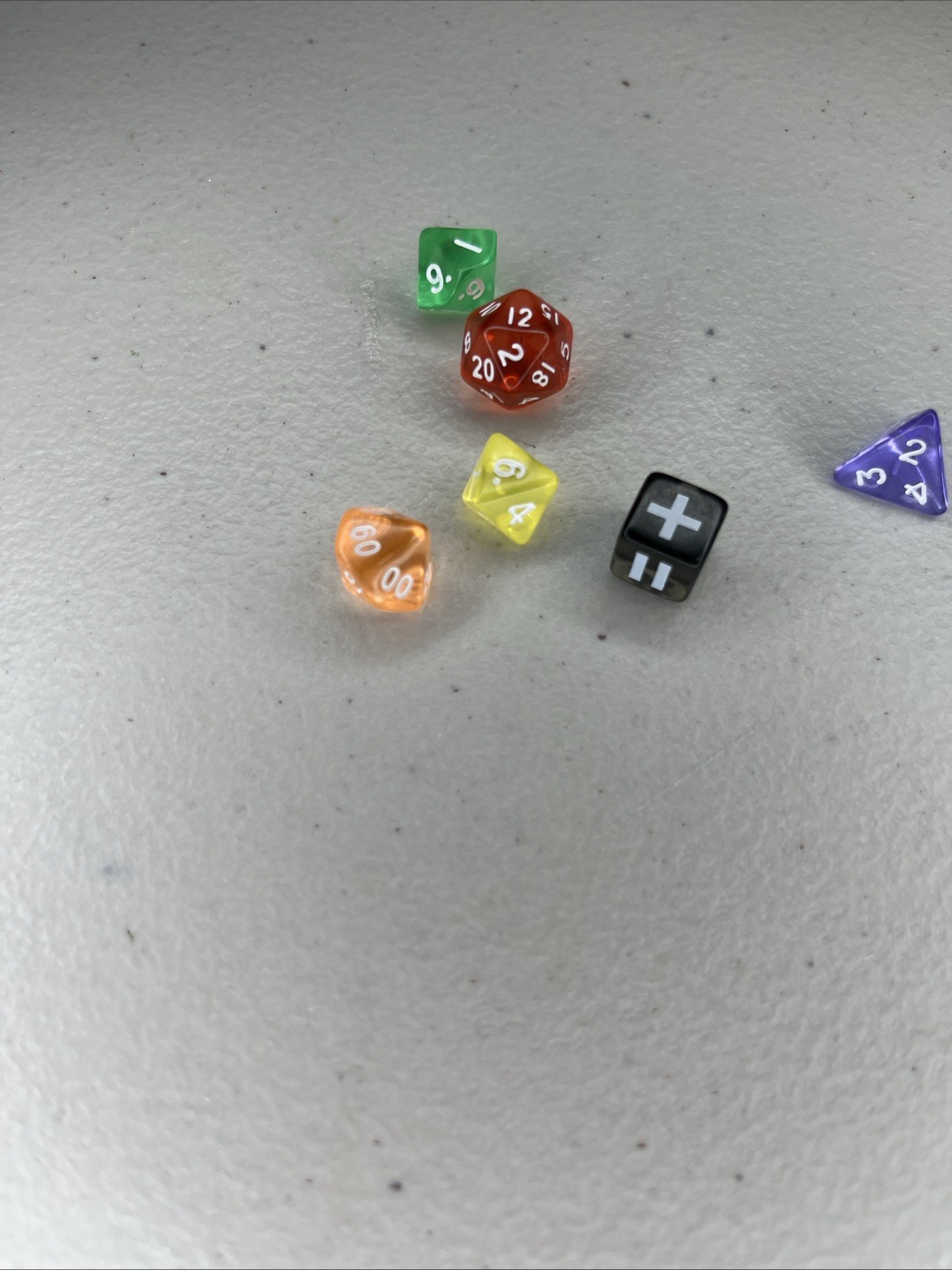 Dungeons & Dragons infinity Stone Polyhedral Dice Set 6pc RPG