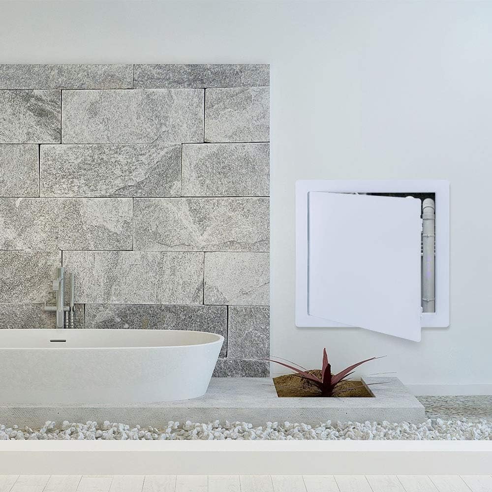 Suteck 16x16" Plastic Access Panel for Drywall/Ceiling, Removable Hinged Door
