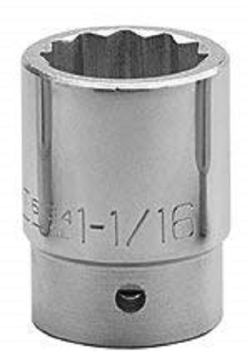 Wright Tool 6138 - 3/4Inch Drive 12 Point Standard Socket 1-3/16Inch
