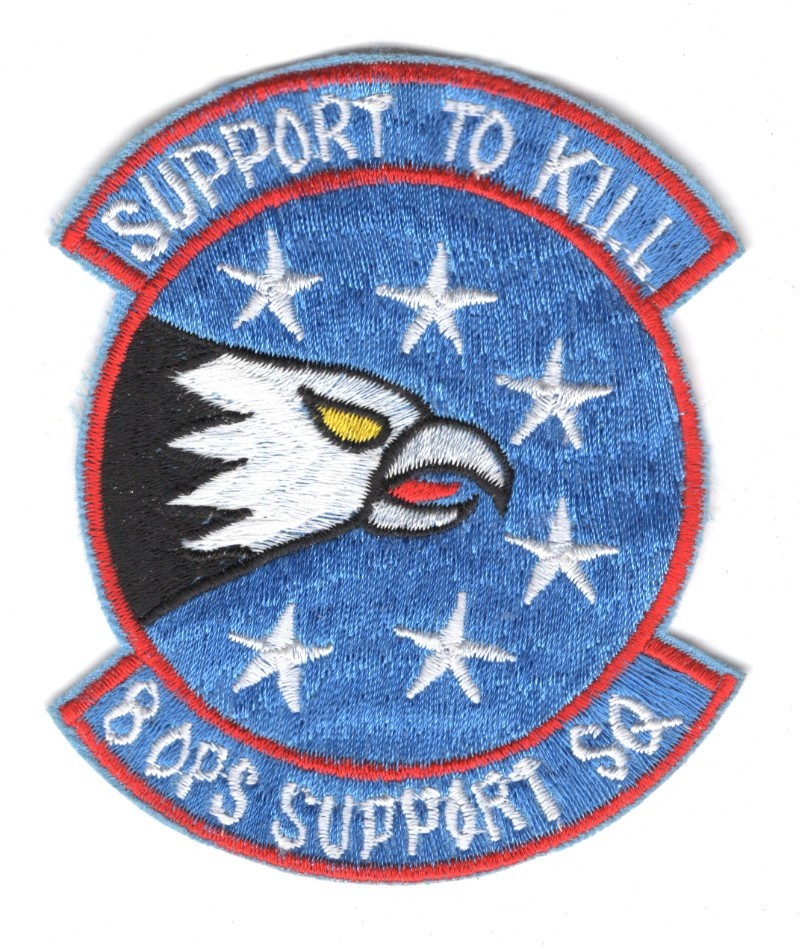 USAF Air Force Patch: 8th Operations Support Squadron - 3"