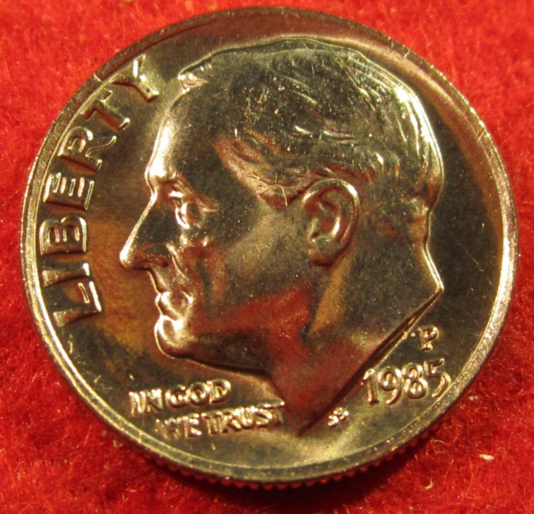 1985 (P) Philadelphia Roosevelt Clad Dime - Uncirculated