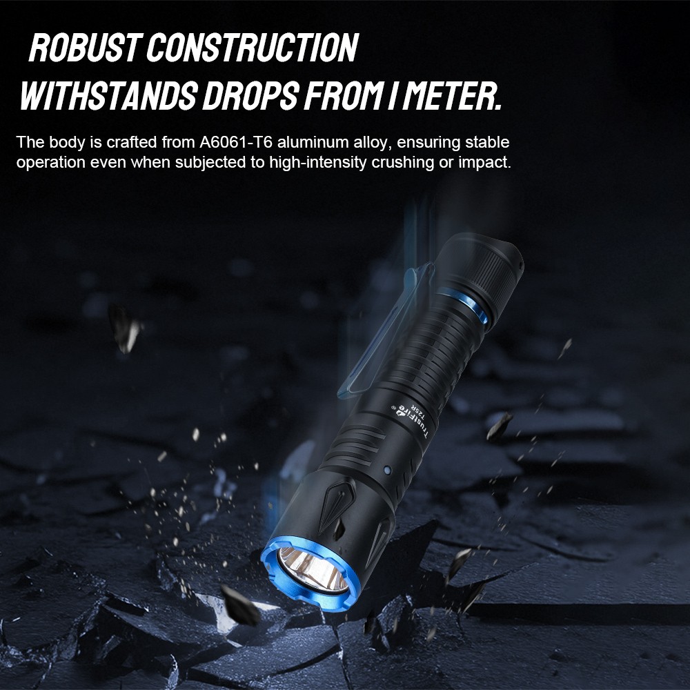 Trustfire 2000 LM Dual-Tail-Switch led Tactical Flashlight One-Touch Strobe US