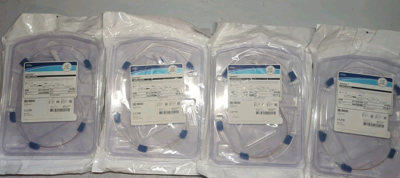 Boston Scientific Gemini 3 Wire Basket, # M0063303060  (4 Pack) Exp. Early 2025