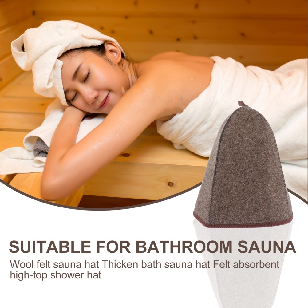 Wool sauna accessories Hat Sauna Hat for Men Wool Felt Bath