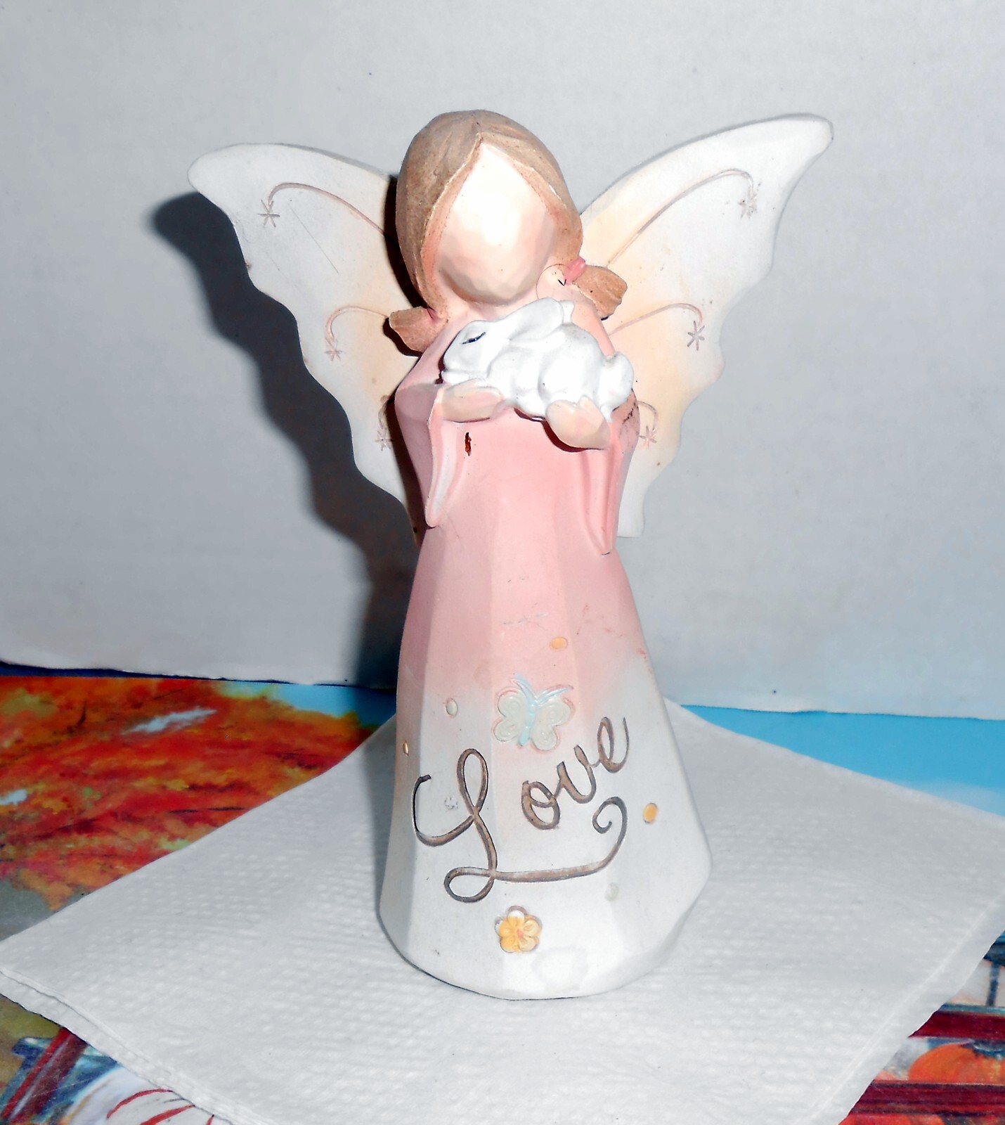 ANGEL ~ Pastel Colors ~ 6" Tall ~ Very Sweet! ~ Holds bunny
