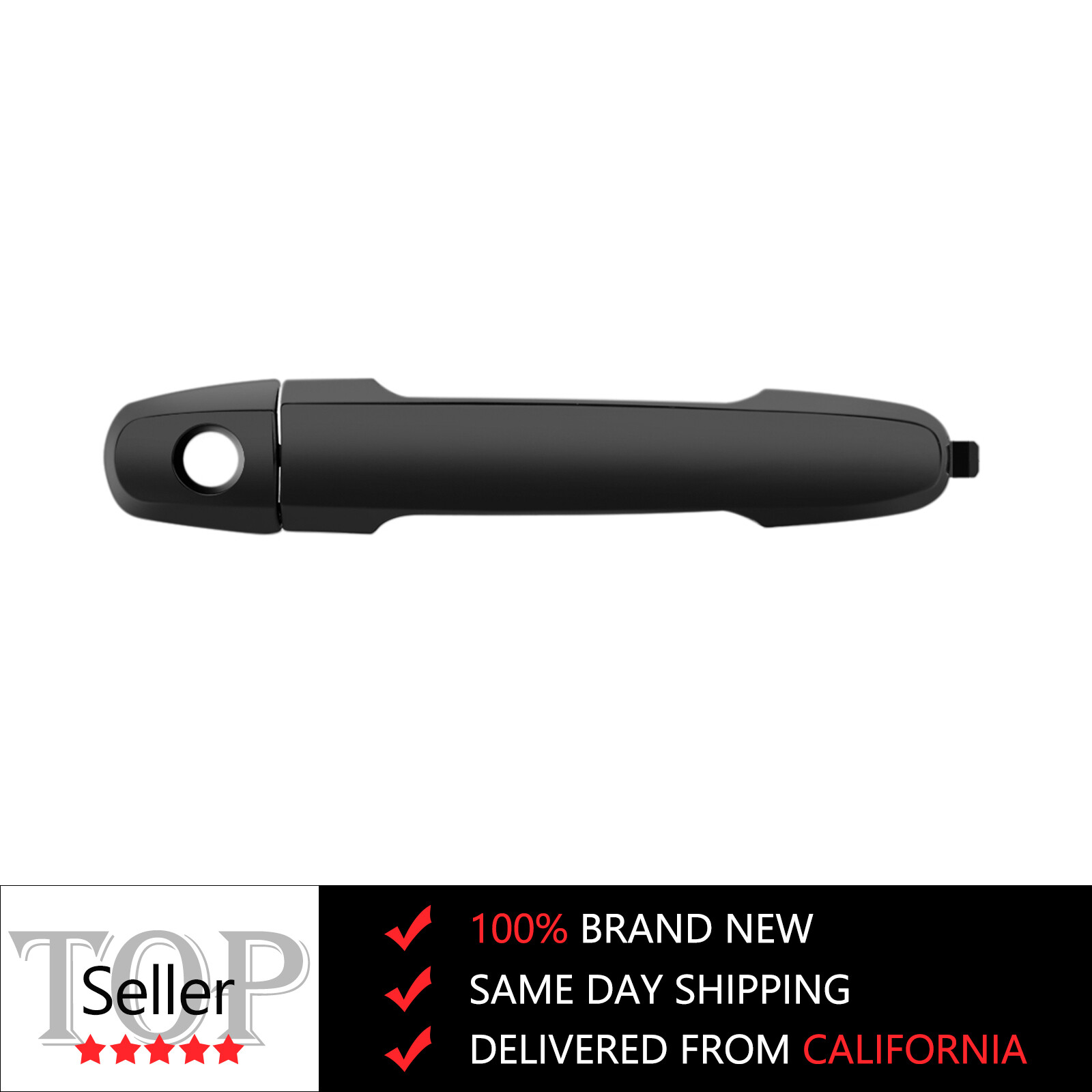 Outside Front Left Smooth Door Handle For 03-2013 Toyota for Corolla w/Keyhole