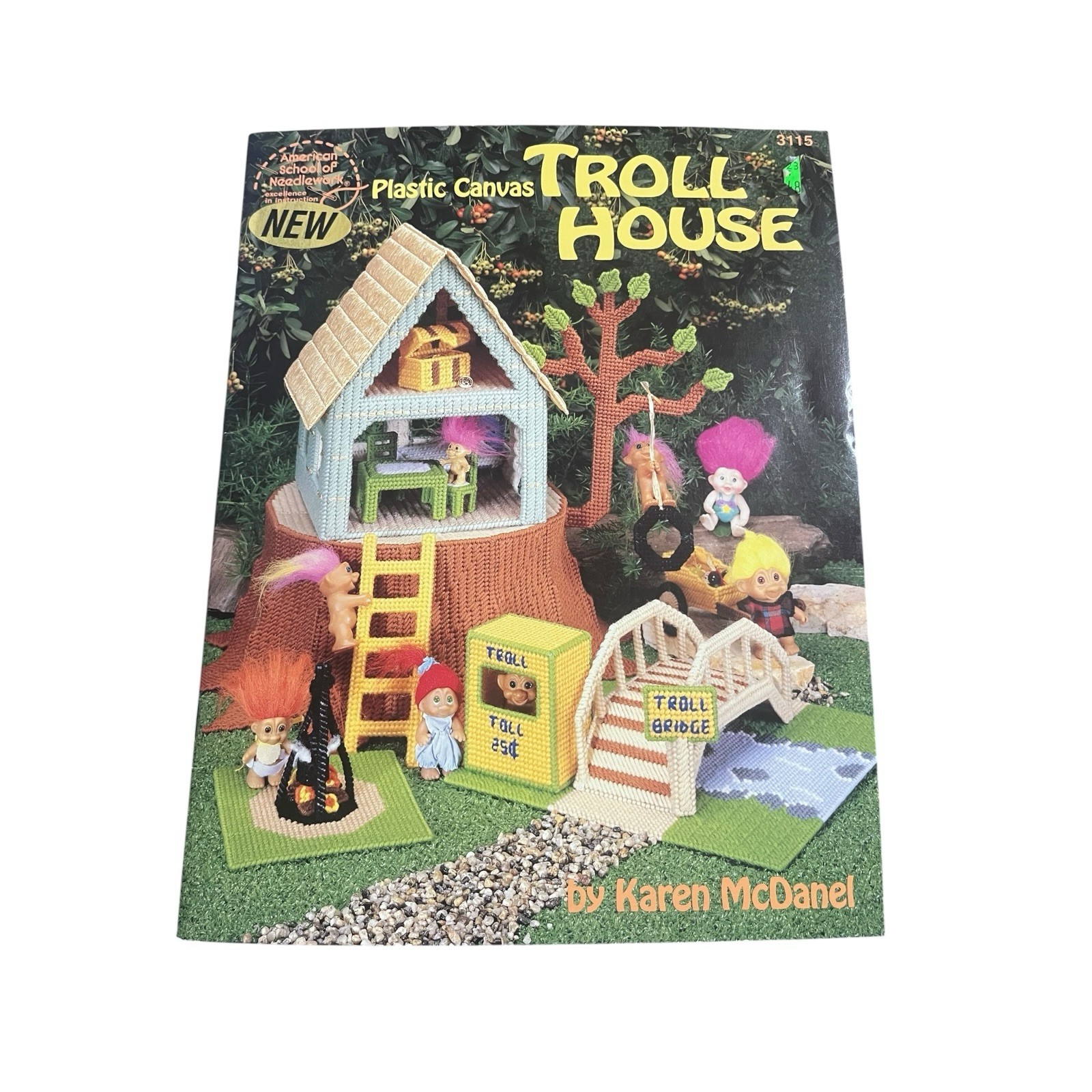 American School of Needlework Plastic Canvas Troll House #3115 Instructions 1992