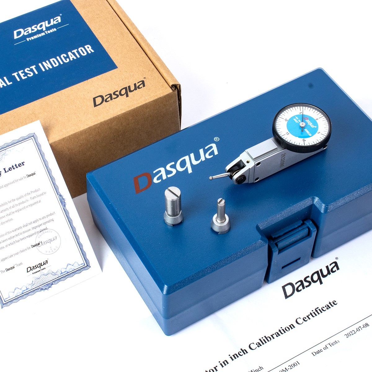 DASQUA 0-0.03" LARGE WHITE FACE 0-15-0 DIAL TEST INDICATOR (5610-0162)