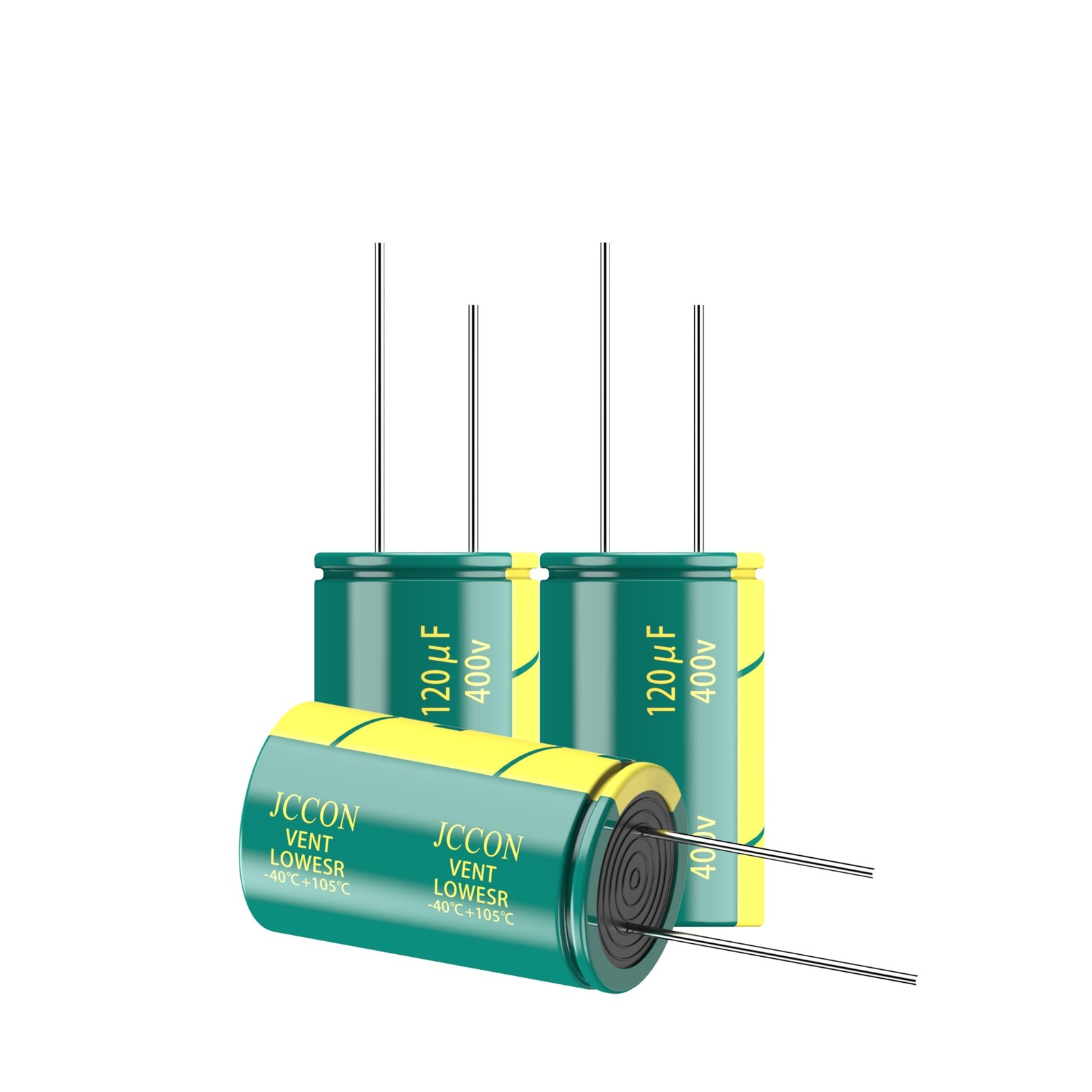 2-Pack 400V 120uF Premium Quality Low ESR Electrolytic Capacitors 18x30mm (0....