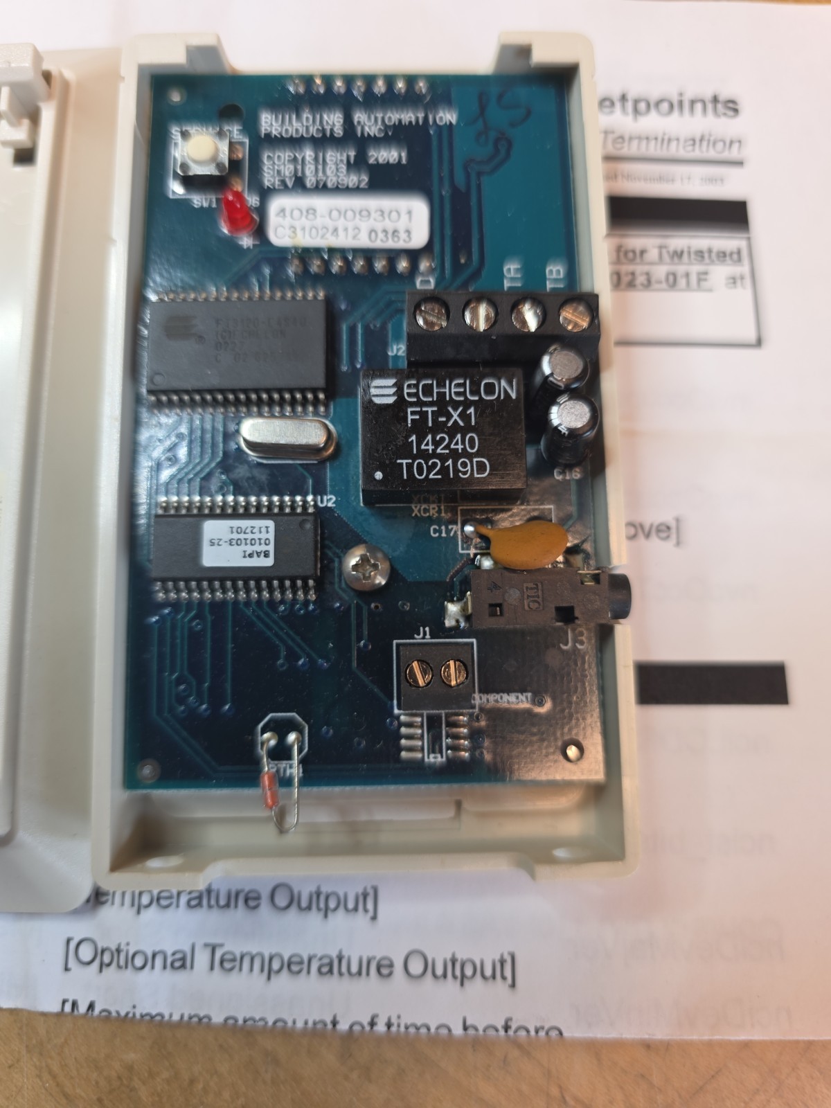Invensys BAP/LC-RSOD, Communicating Sensor