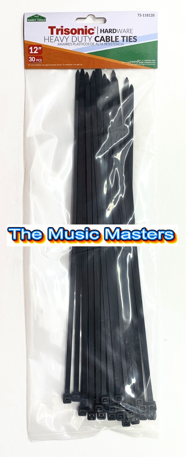 60 Pack Black 12 inch Wire Cable Ties Nylon Zip Tie Down Wraps Straps