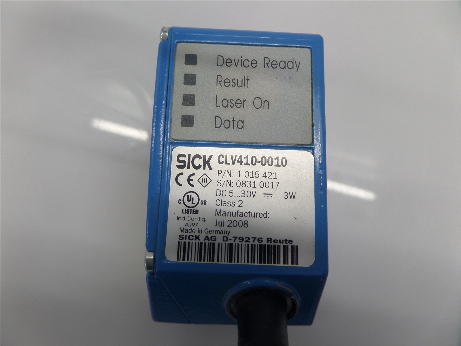 Sick CLV410-0010 Barcode Scanner 1015421