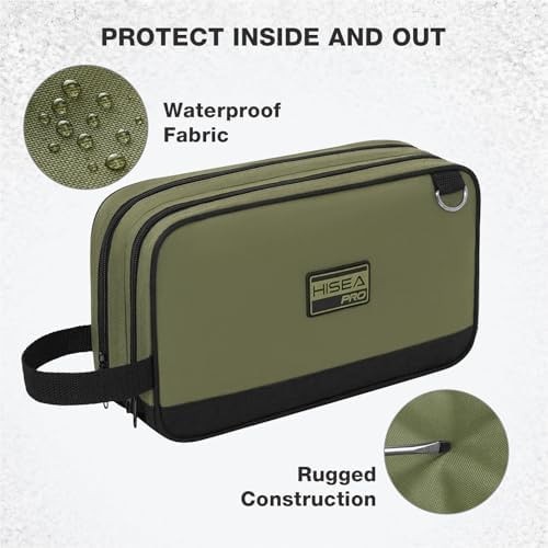 HISEA Small Tool Bag, 12 Inch Tool Pouch with 2 Compartments | with Adjustabl...