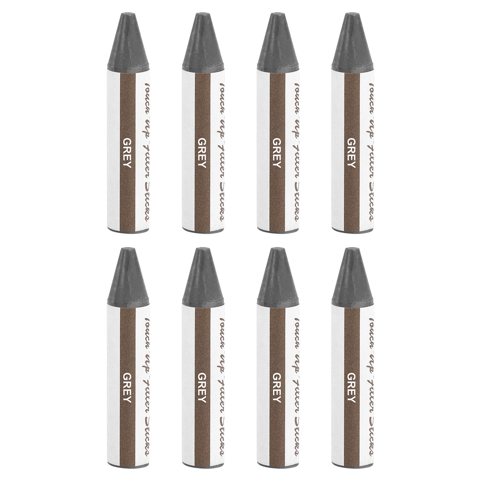 Wood Filler Stick, 8 Pcs Wax Sticks Wood Touch Up Markers, Grey