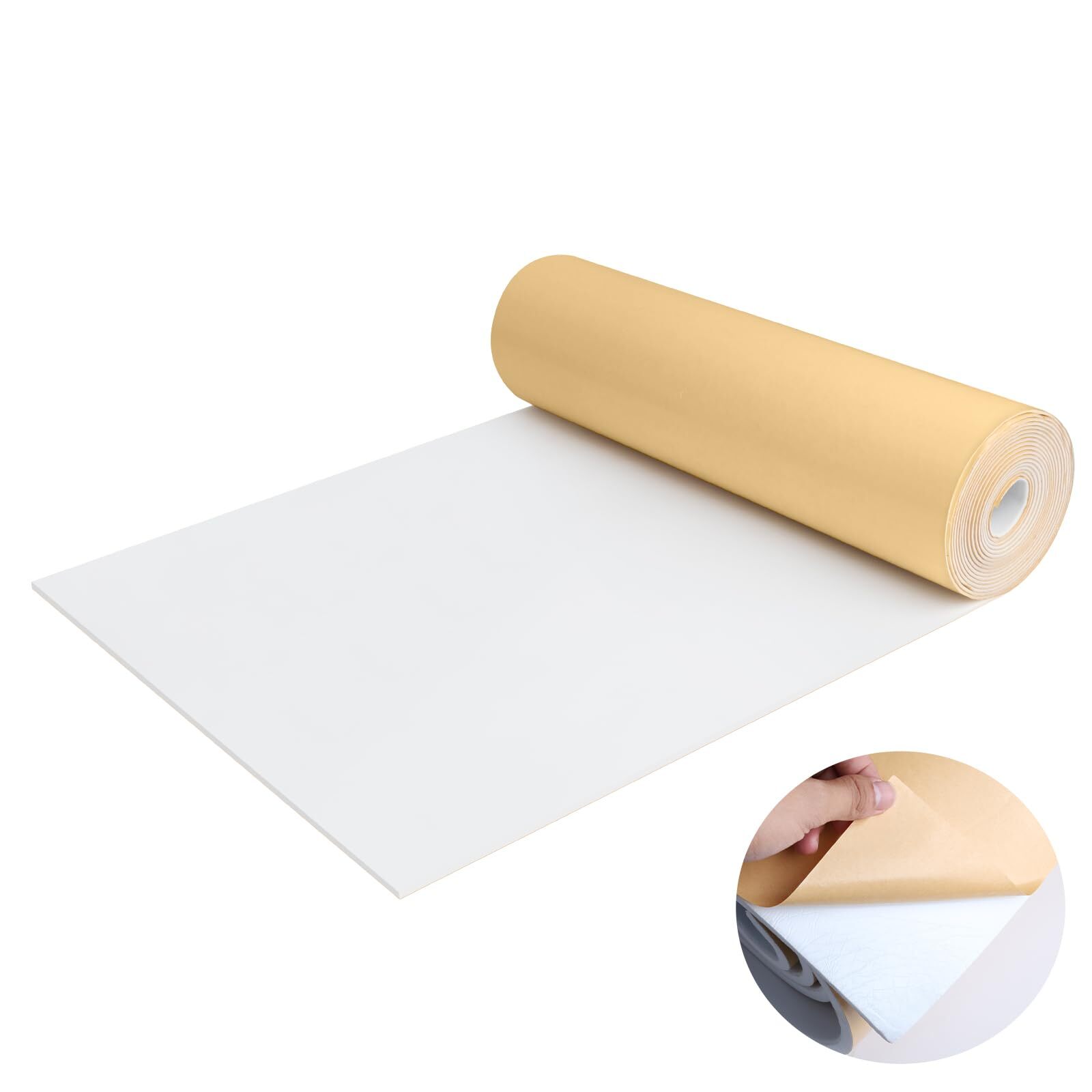 Foam Adhesive Rubber Sheet ，12 x 59 x 1/16 Inch Adhesive Insulation Neoprene ...