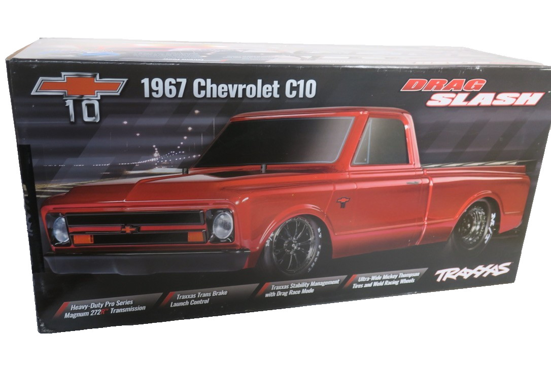 Traxxas Drag Slash HD 1967 Chevrolet C10 1/10 2WD RTR No Prep Truck White