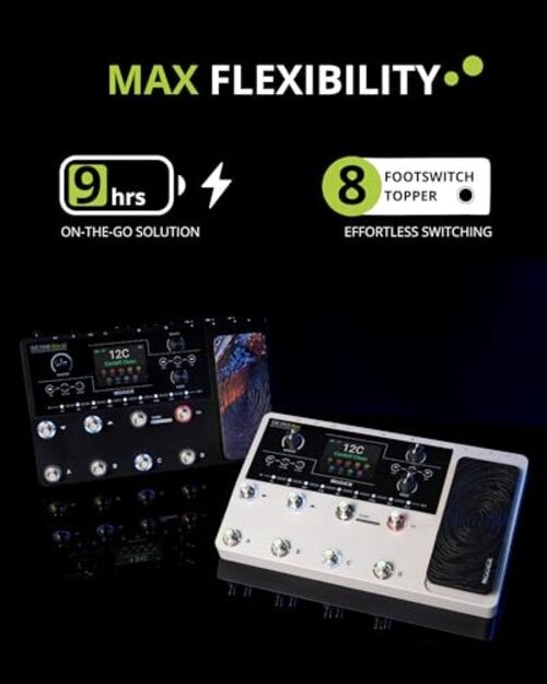 Battery Powered Guitar Amp Modelling Multi Effects 8-Footswitch GE150 Max Li