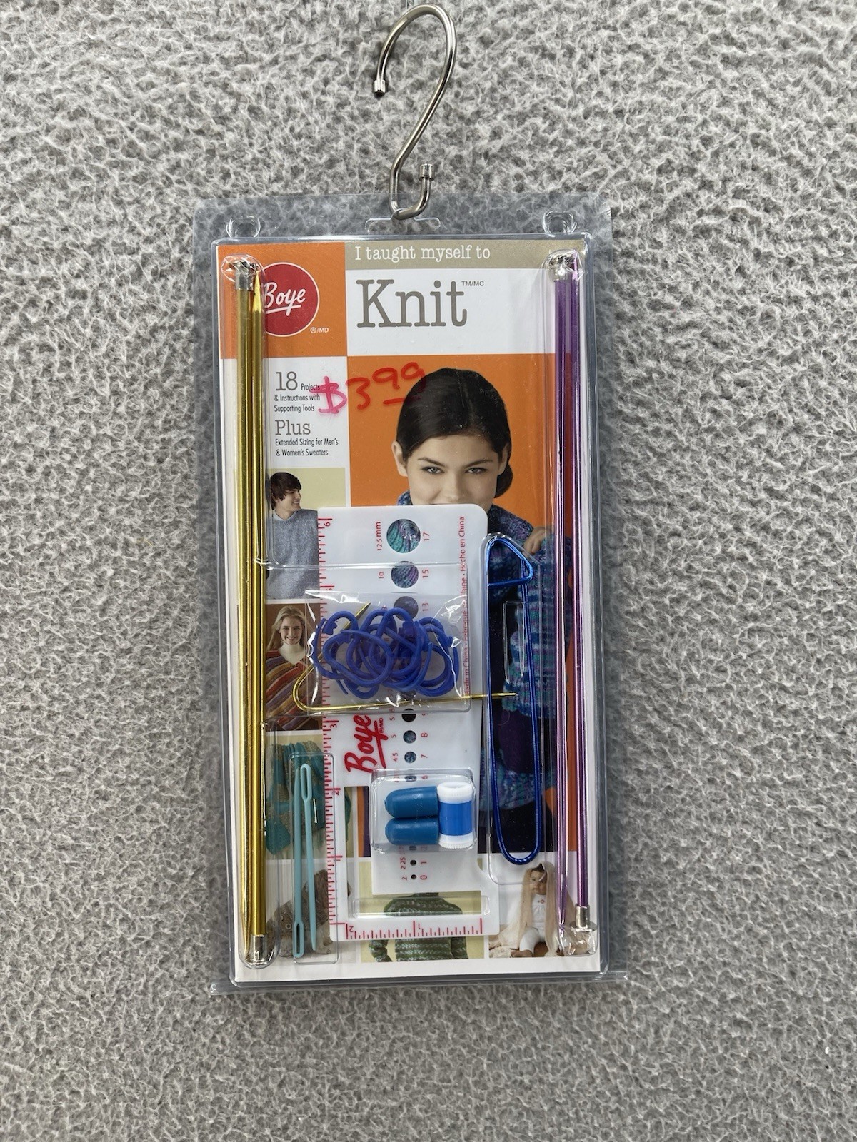 Boye I Taught Myself To Knit Kit 18 Projects With Instructions Supporting Tools