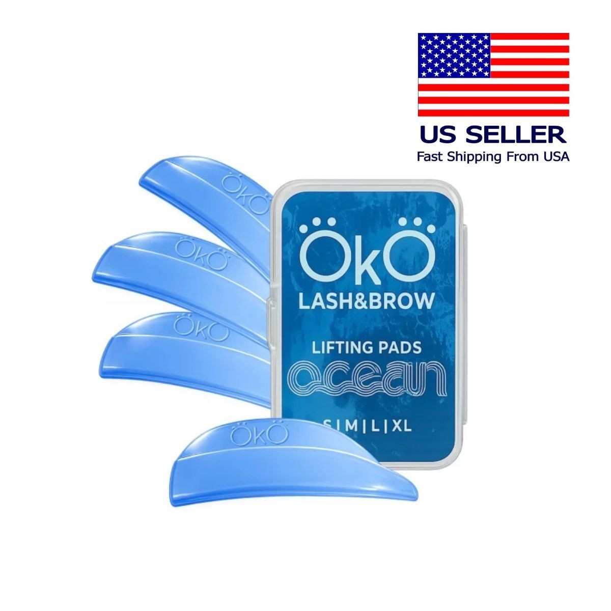 OKO Lash&Brow Eyelash Lamination Rollers, 4 pairs (S, M, L, XL)