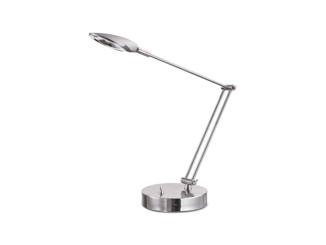 Adjustable LED Task Lamp w/USB Port, 26" High, Brushed Nickel