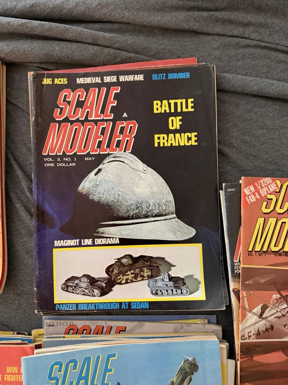 Scale modeler,First issue,First 7 Year complete set 1966-72,vol 1,no 3 missing