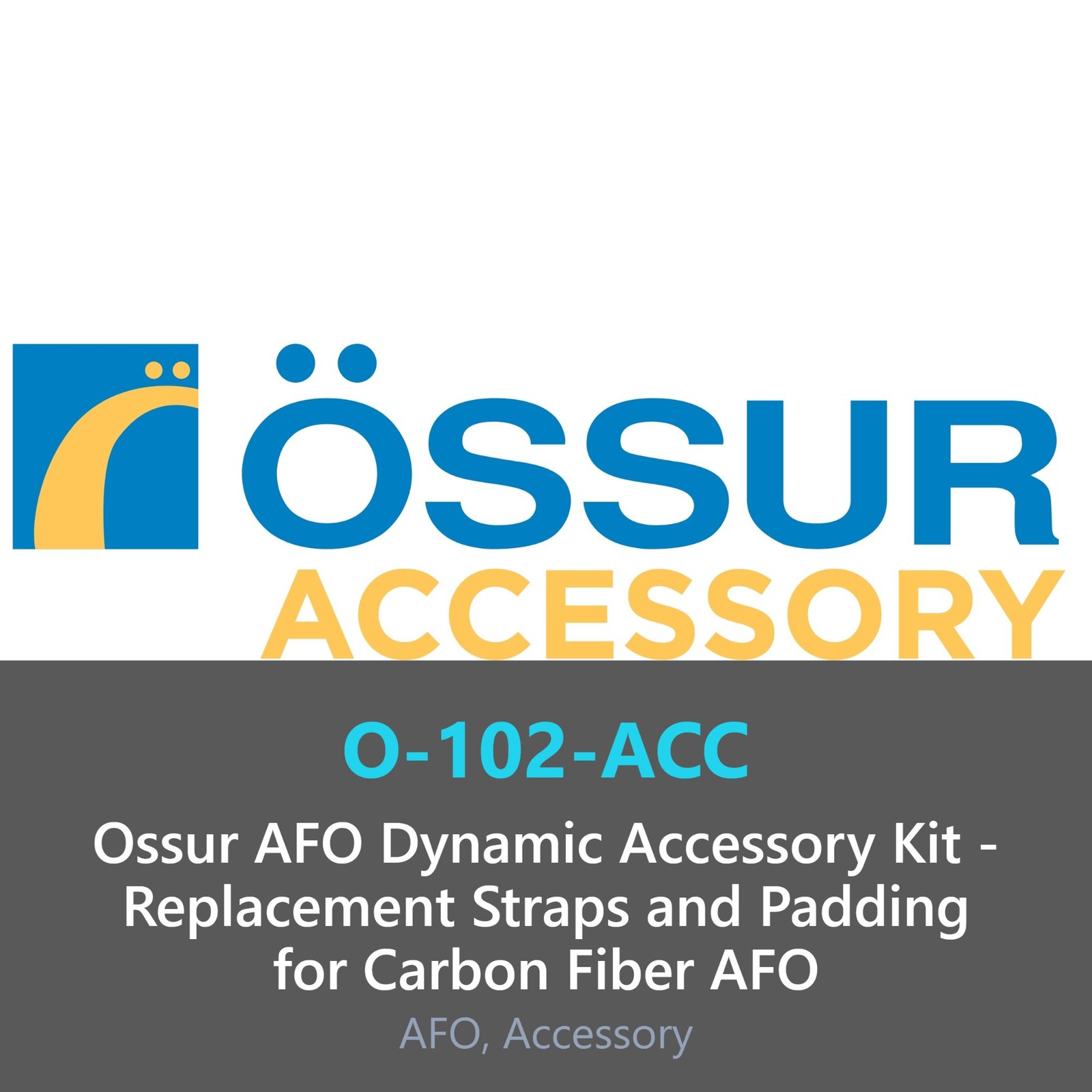 Ossur AFO Dynamic Accessory Kit Replacement Straps Padding (Brace not included)