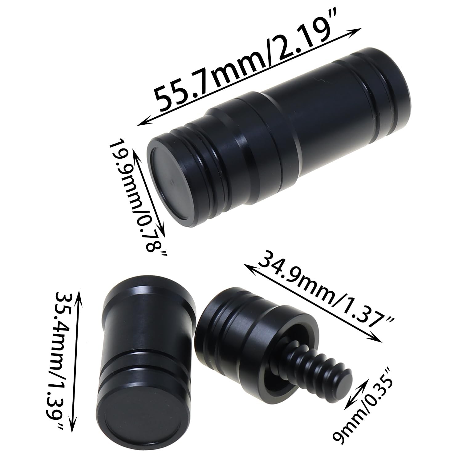 3/810 Teeth Billiard Cue Plastic Connection Protector Set Screw Thread