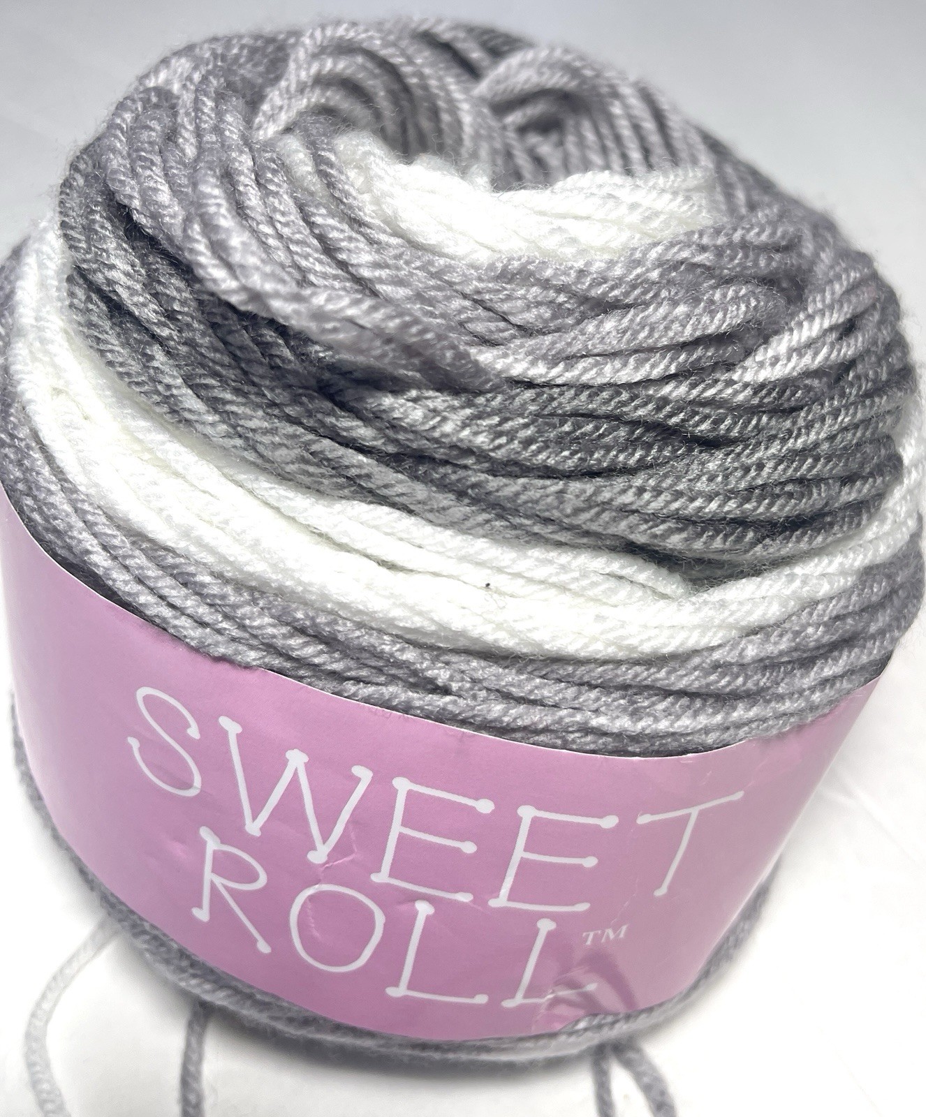 PREMIER YARNS SWEET ROLL.1partial Pk.  SILVER SWIRL. I Combine Shipping, detail